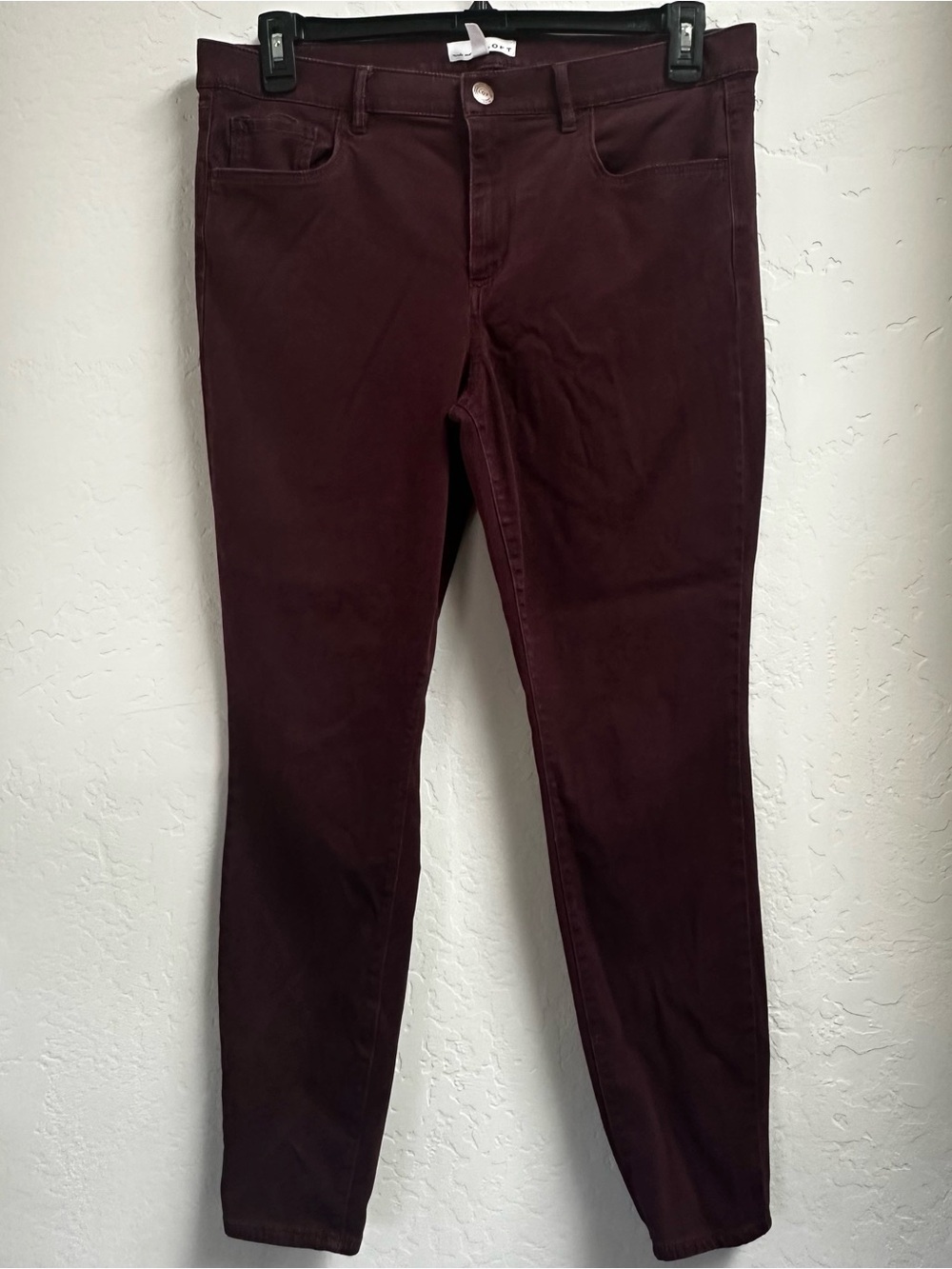 LOFT Maroon Skinny Jeans